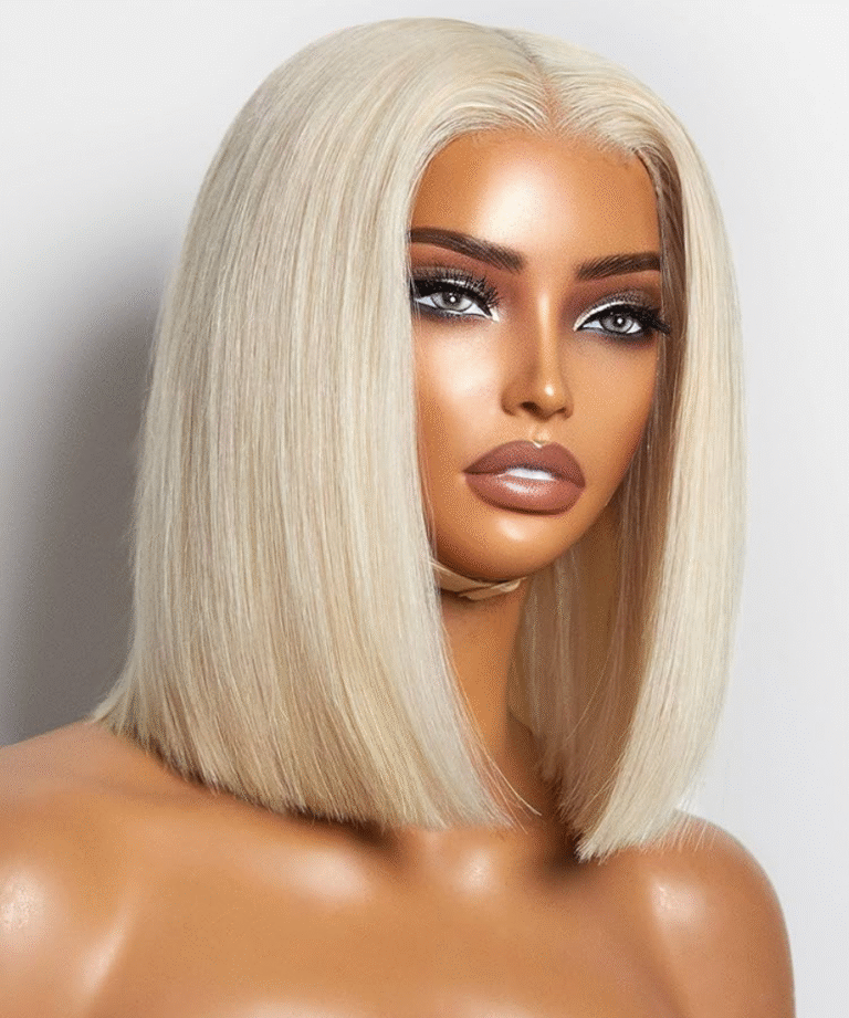 Perruque Bob Lisse Blonde